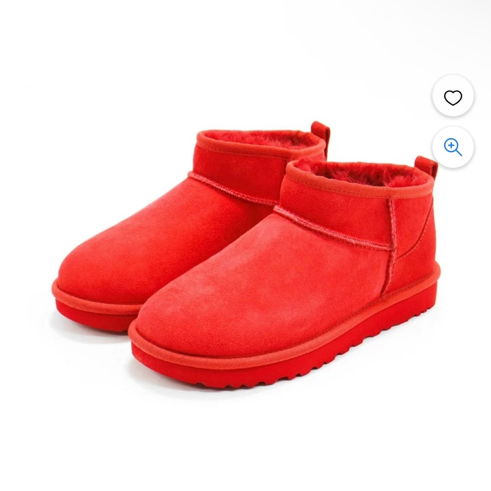 Red ultra mini uggs